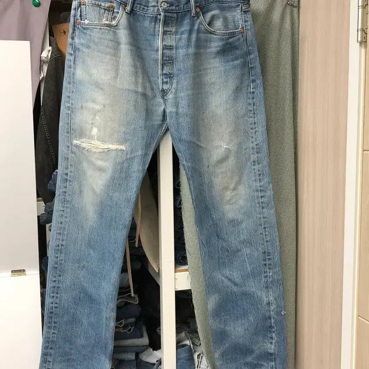 [SOLD OUT] 00s 리바이스501 빅사이즈,라이트블루 허리40 둘레96