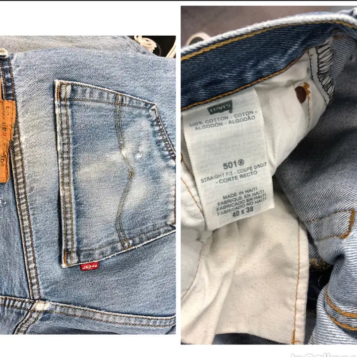 [SOLD OUT] 00s 리바이스501 빅사이즈,라이트블루 허리40 둘레96