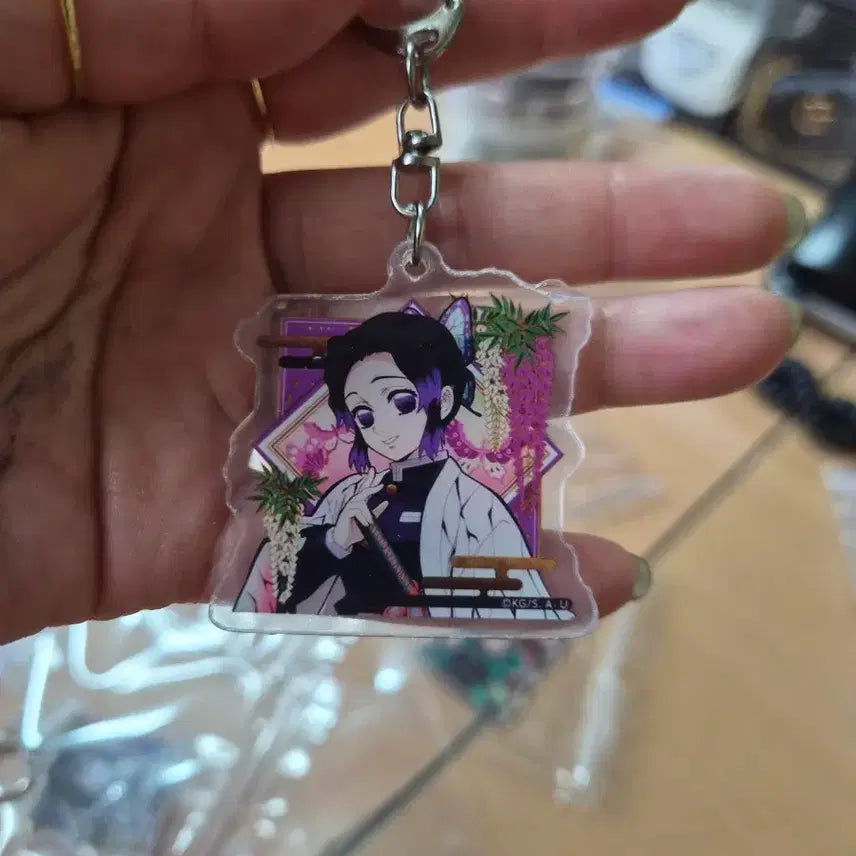 [BUNJANG] Demon Slayer Acrylic Keyring Set (13 Characters) / 귀멸의 칼날 캐릭터 아크릴 키링13종