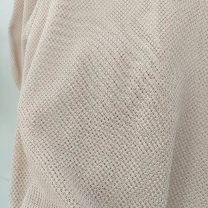 [SOLD OUT] 매그제이 세미퍼프 브이넥 반팔니트 핑크베이지 55~66