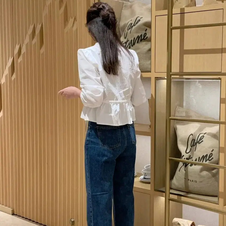 [BUNJANG] Mintude Weather String Blouse / 민뚜드 웨더 스트링 블라우스