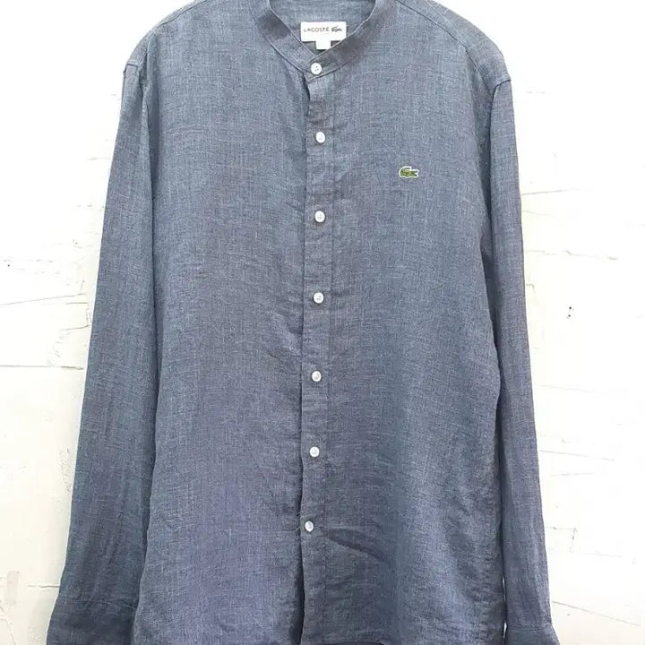 [SOLD OUT] 라코스테 남성 린넨 100% 셔츠 100