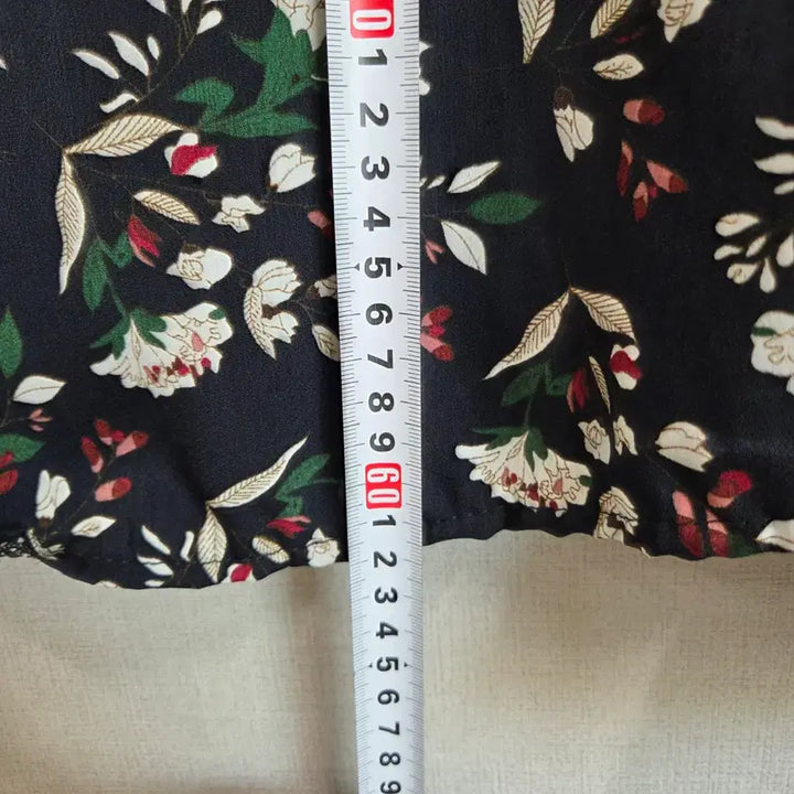 [BUNJANG] JJ1080 Floral Print Long Sleeve Blouse / 여성 플라워 패턴 긴팔 블라우스 프릴넥 F JJ1080