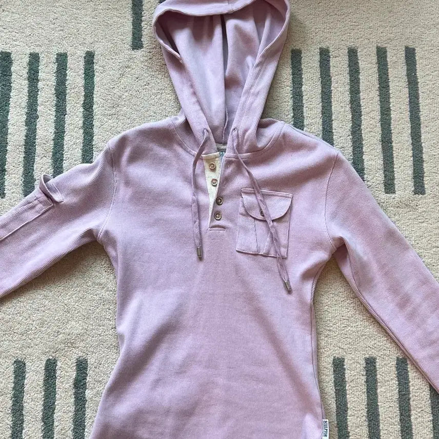 [BUNJANG] Sculptor Washed Pocket Hoodie Pink / 스컬프터 Washed Pocket Hoodie Pink