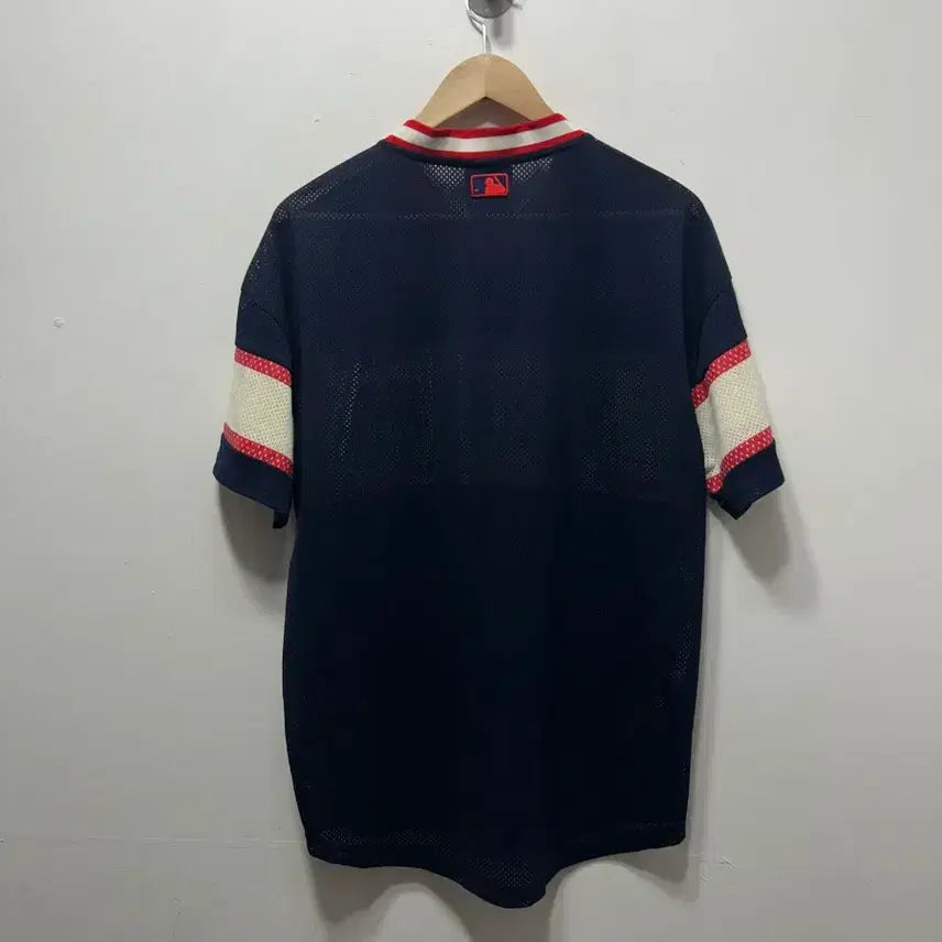 [BUNJANG] MLB New York Yankees Mesh Short-Sleeve T-Shirt (Size L) / MLB 뉴욕 양키스 메쉬 반팔 티셔츠 L 100사이즈