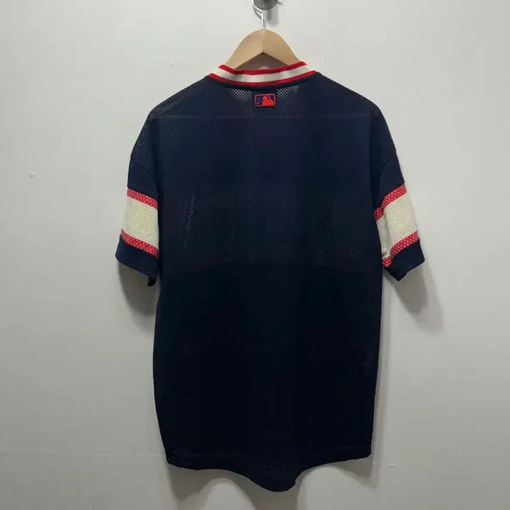 [BUNJANG] MLB New York Yankees Mesh Short-Sleeve T-Shirt (Size L) / MLB 뉴욕 양키스 메쉬 반팔 티셔츠 L 100사이즈