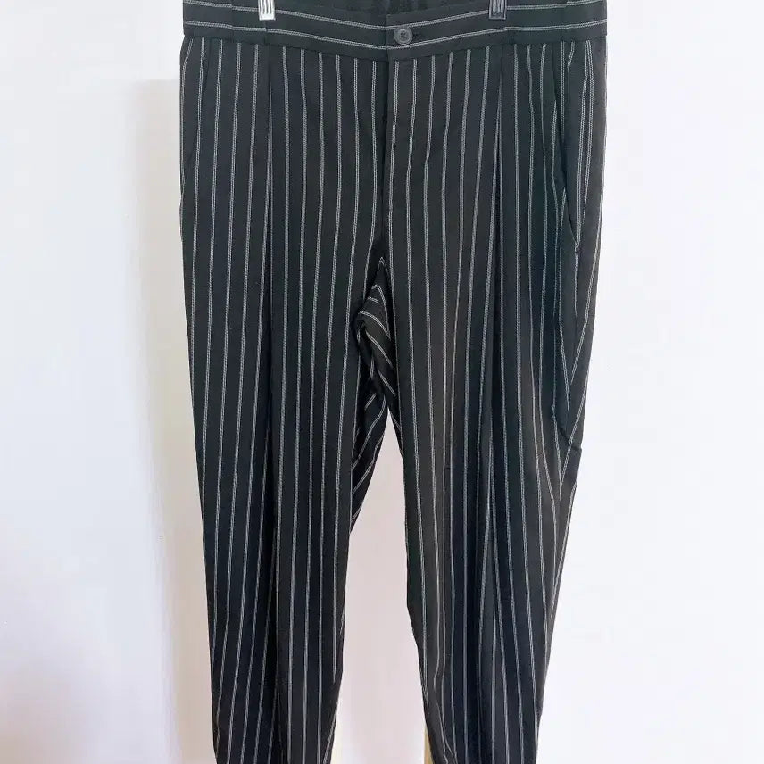 [SOLD OUT] 몽빈티지(31인치)유니클로남자스트라이프뒷밴딩슬렉스조거팬츠
