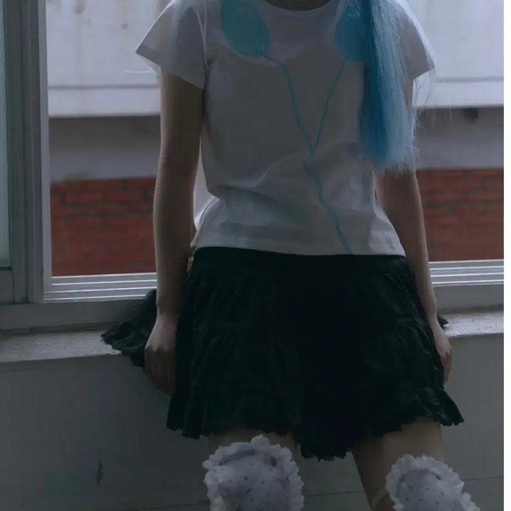[BUNJANG] OSHigh Eyelet Lace Skirt / oshigh 오스하이 아일렛 레이스 스커트