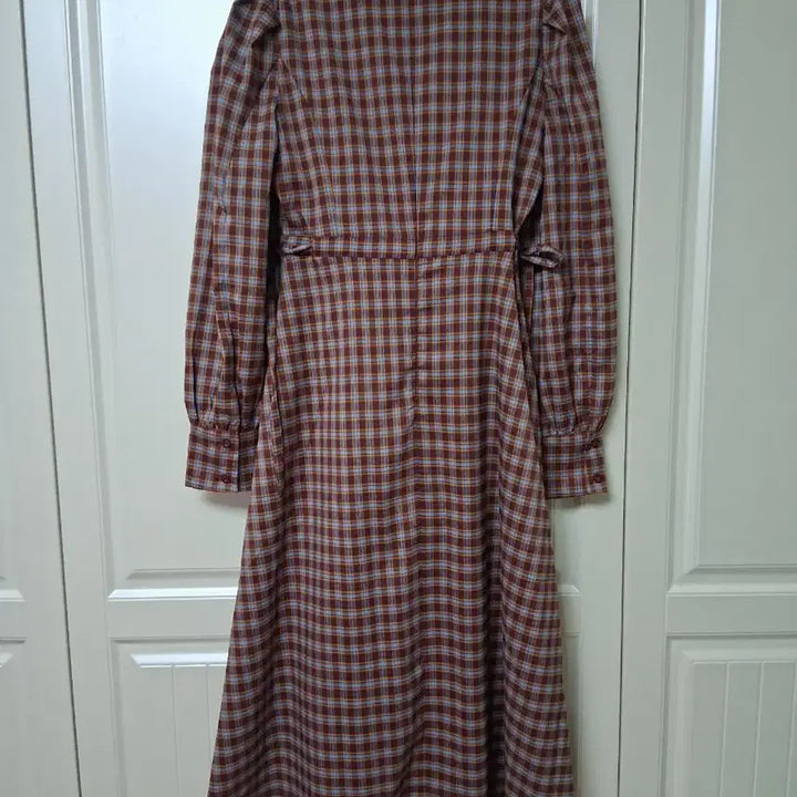 [SOLD OUT] 로라로라체크카라원피스 프리사이즈55 ~66