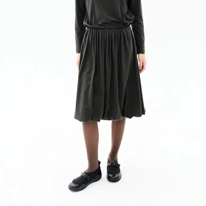 [BUNJANG] Cosmos Balloon Skirt Khaki / 코스모스 벌룬 스커트 카키
