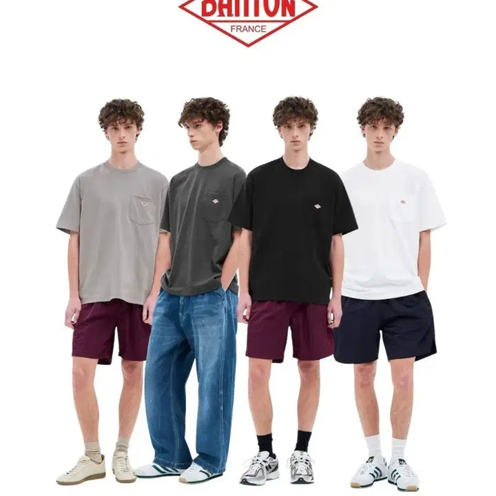 [BUNJANG] DANTON Pocket Short Sleeve T-Shirt / DANTON 단톤 포켓 반팔 티셔츠