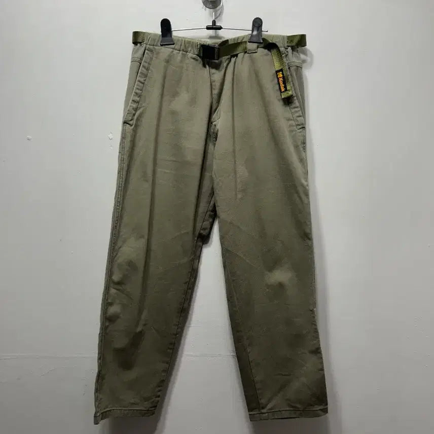 [SOLD OUT] 코닥 벨트 카고 면바지 카키 팬츠 L 34사이즈