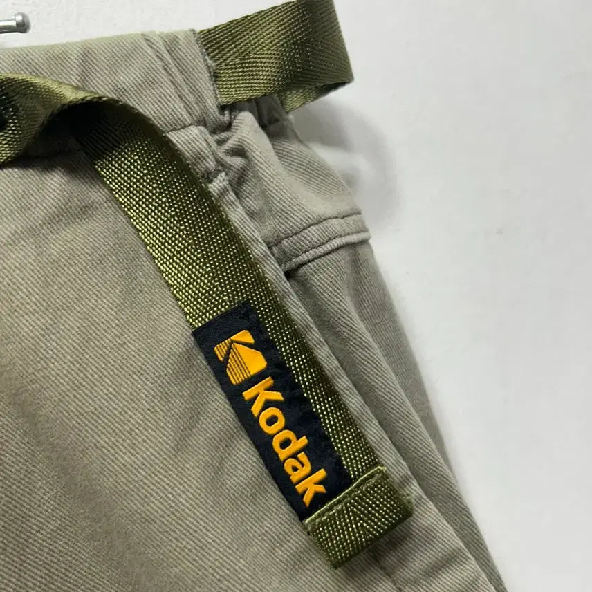 [SOLD OUT] 코닥 벨트 카고 면바지 카키 팬츠 L 34사이즈