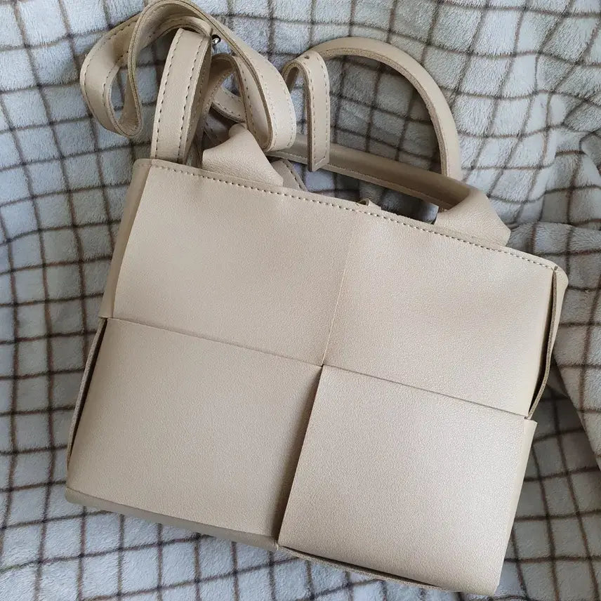 [BUNJANG] Beige Shoulder Tote Bag / 400) 여성 숄더백 토트백