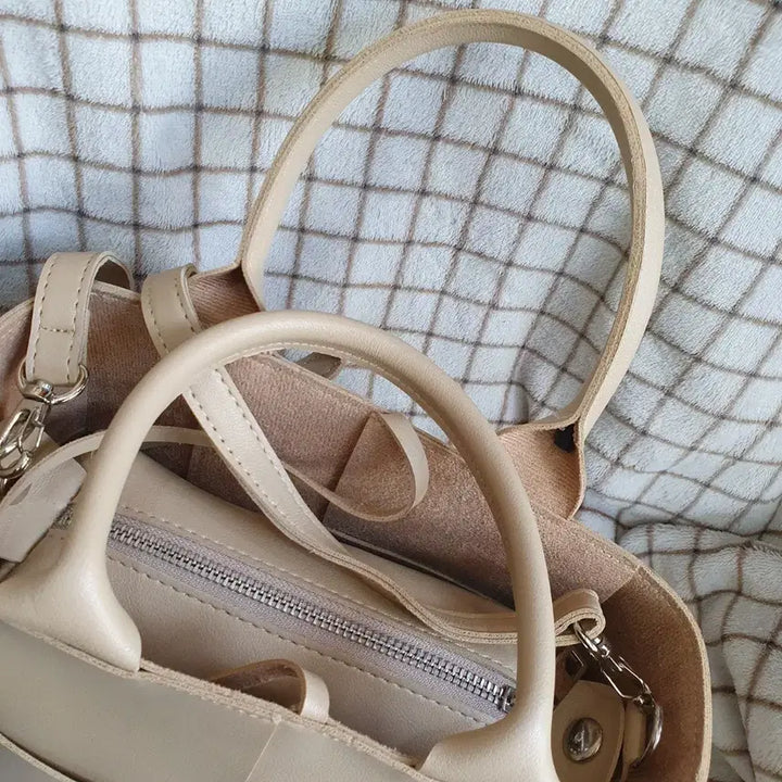 [BUNJANG] Beige Shoulder Tote Bag / 400) 여성 숄더백 토트백