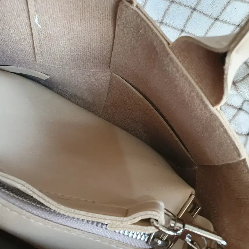[BUNJANG] Beige Shoulder Tote Bag / 400) 여성 숄더백 토트백