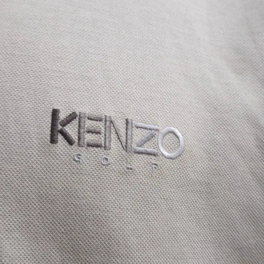 [BUNJANG] KENZO Beige Short Sleeve Polo T-shirt / KENZO 켄조 베이지 반팔 카라 티셔츠