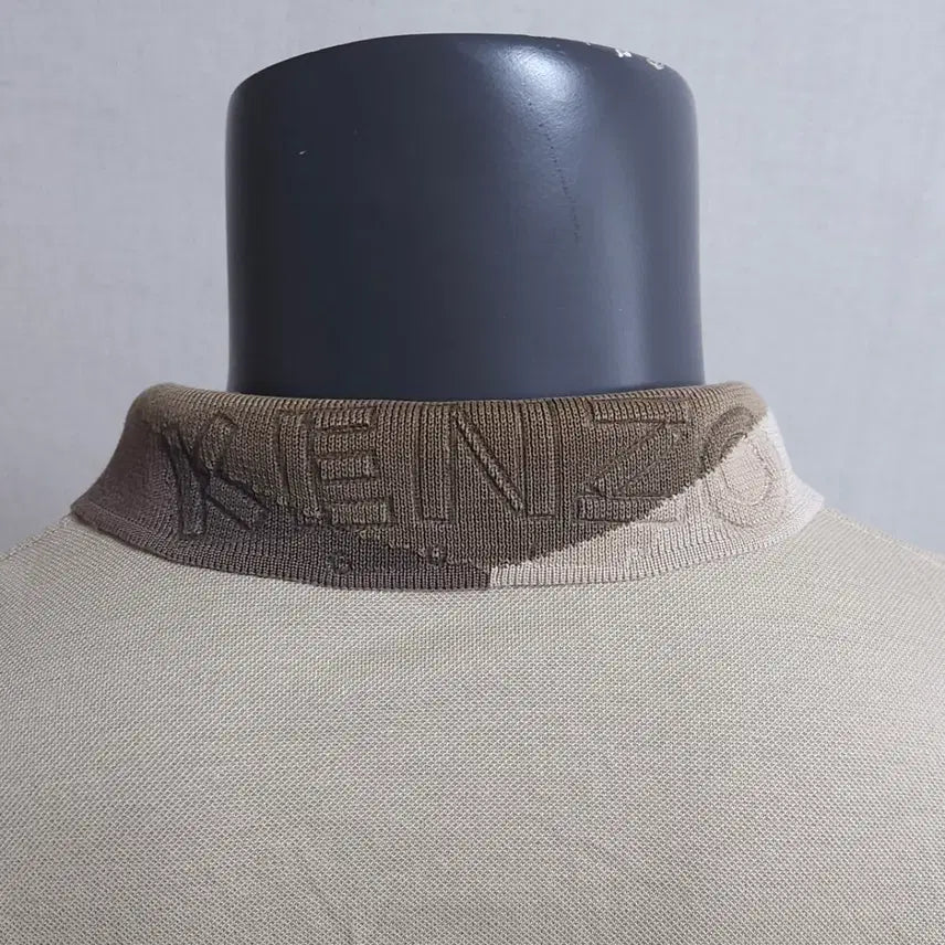 [BUNJANG] KENZO Beige Short Sleeve Polo T-shirt / KENZO 켄조 베이지 반팔 카라 티셔츠