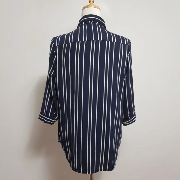 [BUNJANG] SooSoo Navy Striped Shirt / 5523/SooSoo 여 free사이즈 네이비스트라이프셔츠/내옷방