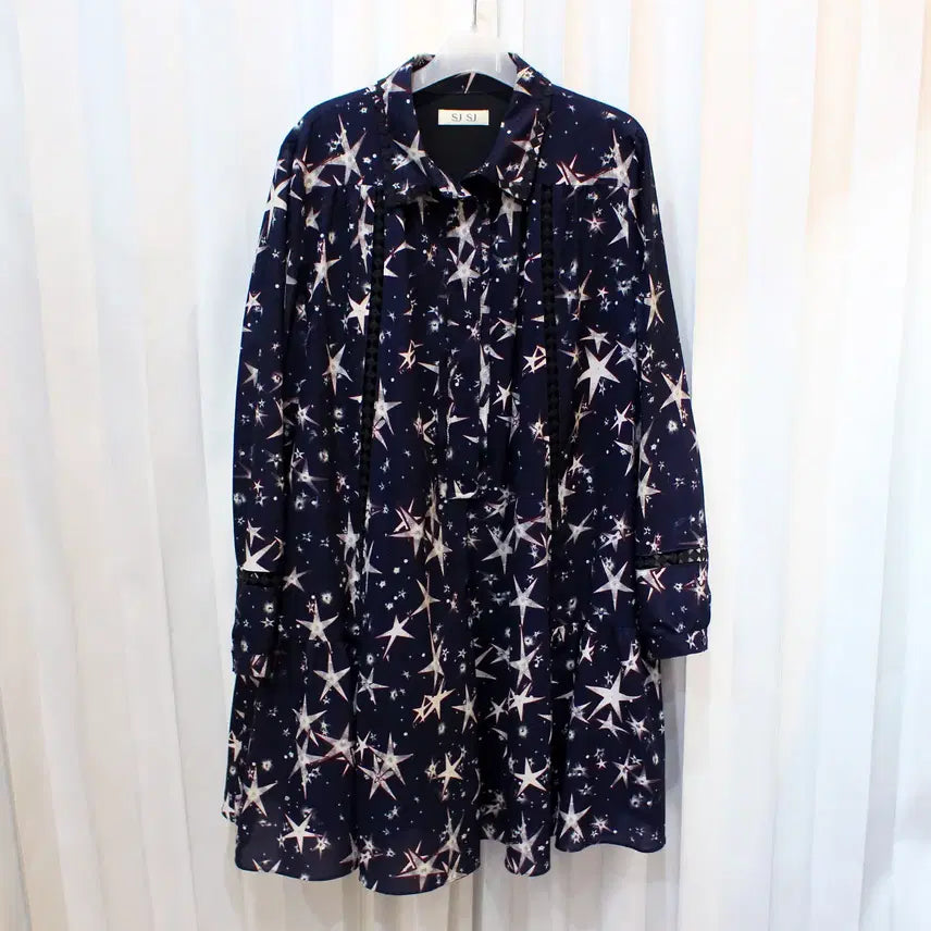 [BUNJANG] SJSJ Star Pattern Dress / M 한섬 SJSJ 별패턴 원피스 b782