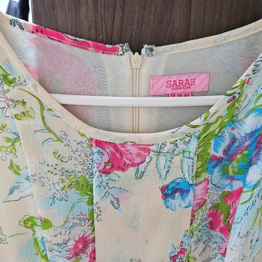 [BUNJANG] Imported Floral Chiffon Maxi Dress / 수입보세  꽃무늬 쉬폰 원피스 55