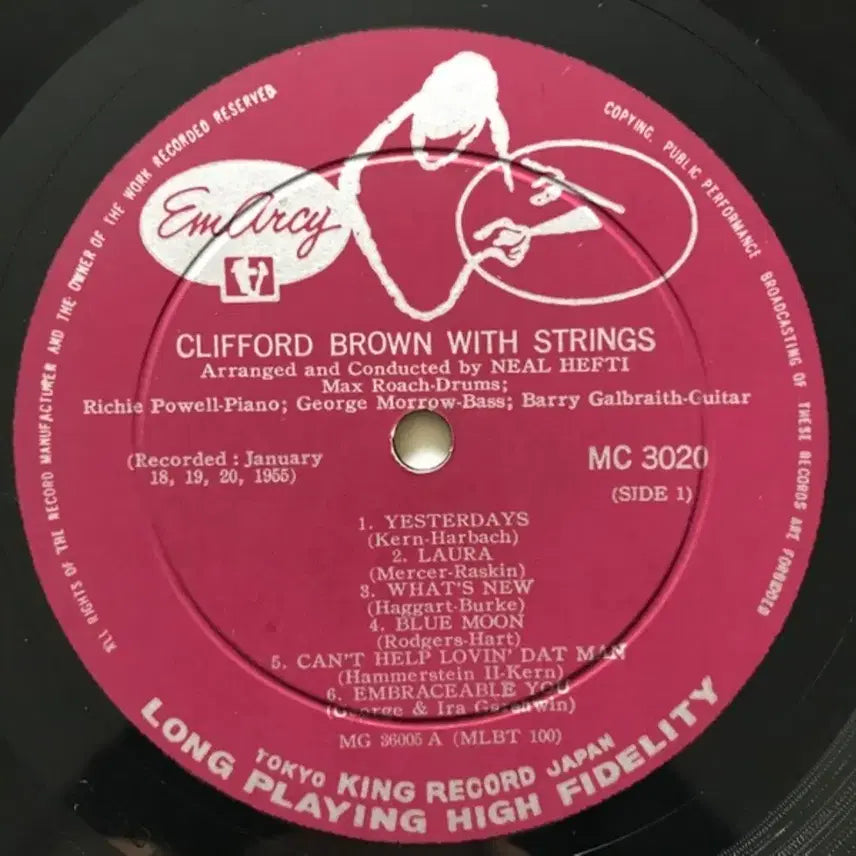 [BUNJANG] Clifford Brown with Strings LP / [재즈LP] 클리포드 브라운 Clifford Brown with Stri