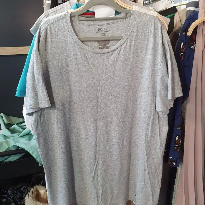 [BUNJANG] Polo Ralph Lauren Gray Short Sleeve T-Shirt / 폴로 랄프로렌 회색 반팔 티셔츠 110사이즈