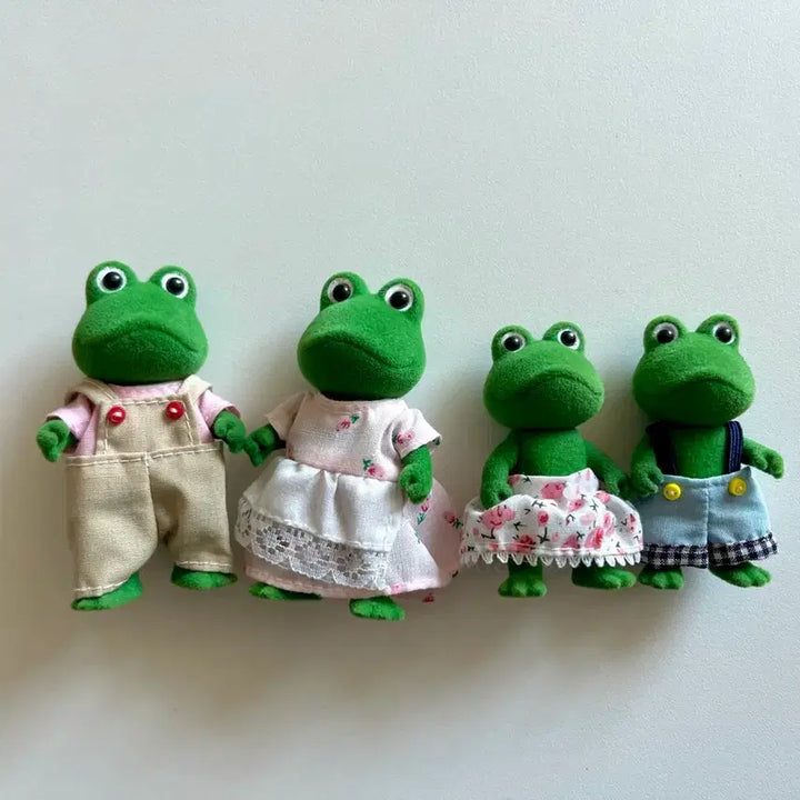 [BUNJANG] Old Sylvanian Families Frog Family / 올드 실바니안 개구리 가족(영국판 진초록)