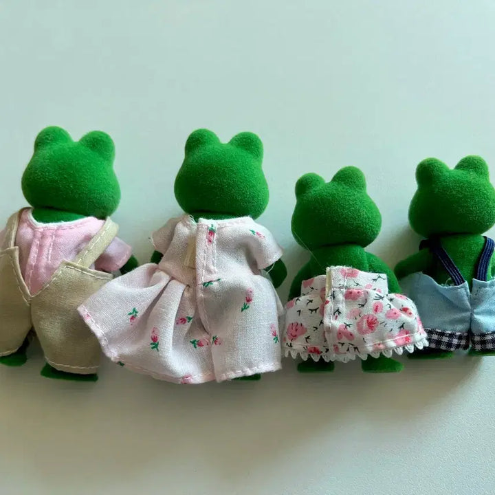 [BUNJANG] Old Sylvanian Families Frog Family / 올드 실바니안 개구리 가족(영국판 진초록)
