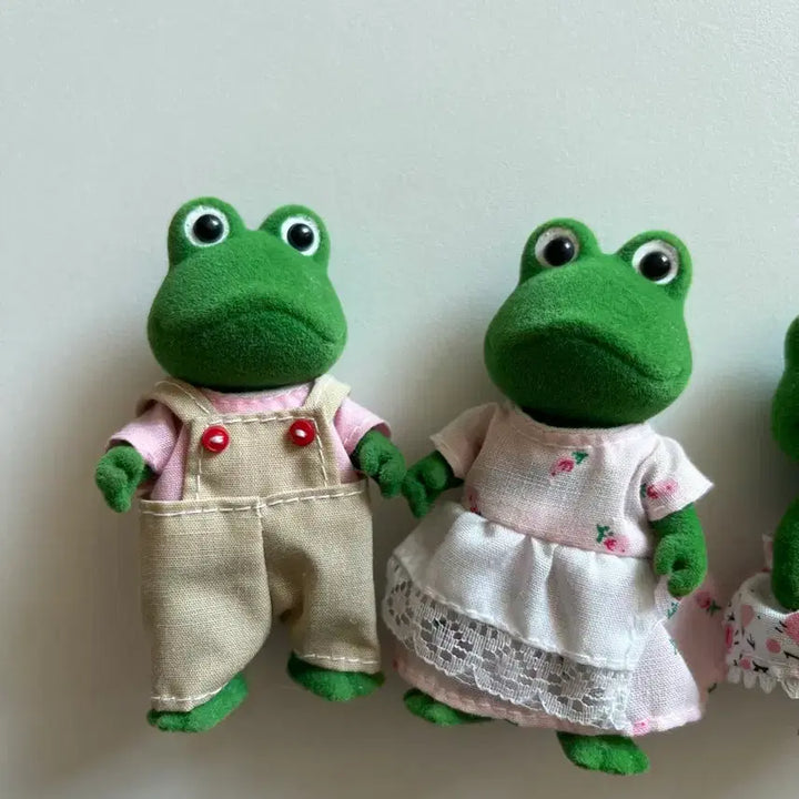 [BUNJANG] Old Sylvanian Families Frog Family / 올드 실바니안 개구리 가족(영국판 진초록)