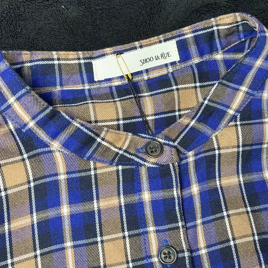 [BUNJANG] SHOO LA RUE Vintage No-Collar Shirt / 일본빈티지 SHOO LA RUE 셔츠