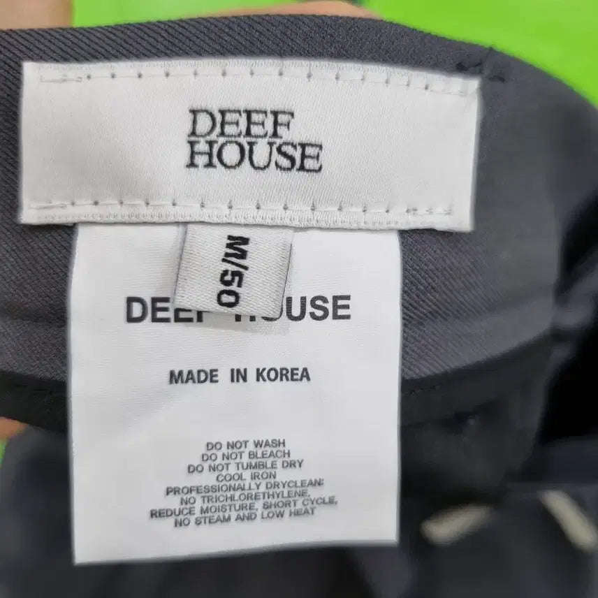 [BUNJANG] DEEF HOUSE Gray Wide Slacks / DEEF HOUSE 그레이 와이드 슬랙스
