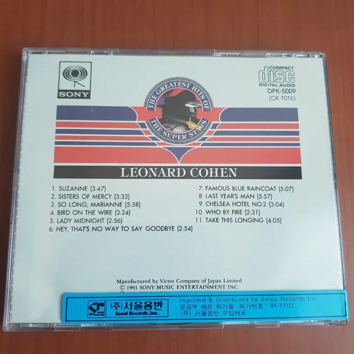 [BUNJANG] Leonard Cohen Best of CD / 올드팝씨디 Leonard Cohen 레너드코헨 베스트 Oldpopcd시디