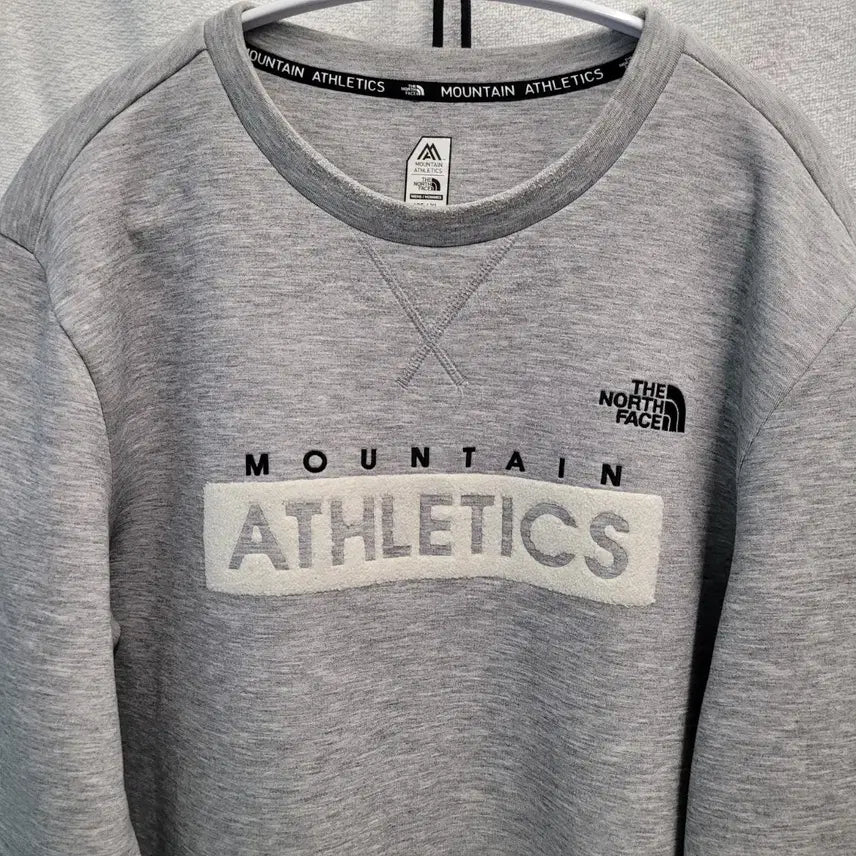 [BUNJANG] The North Face Mountain Athletics Gray Sweatshirt / 노스페이스 마운틴 애슬레틱스 맨투맨 회색