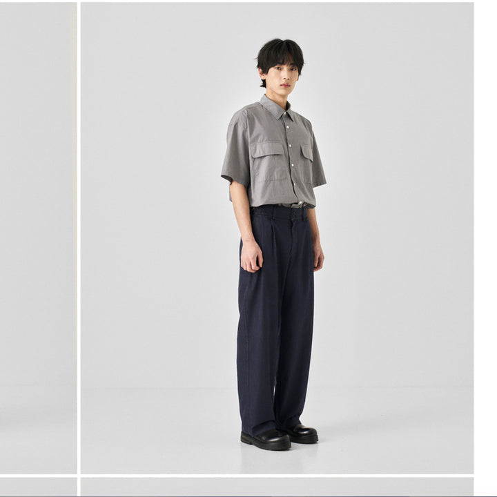[BUNJANG] Anotheroffice Santiago Garment Pants Indigo / [0] 어나더오피스 Santiago Garment Pants 인디고