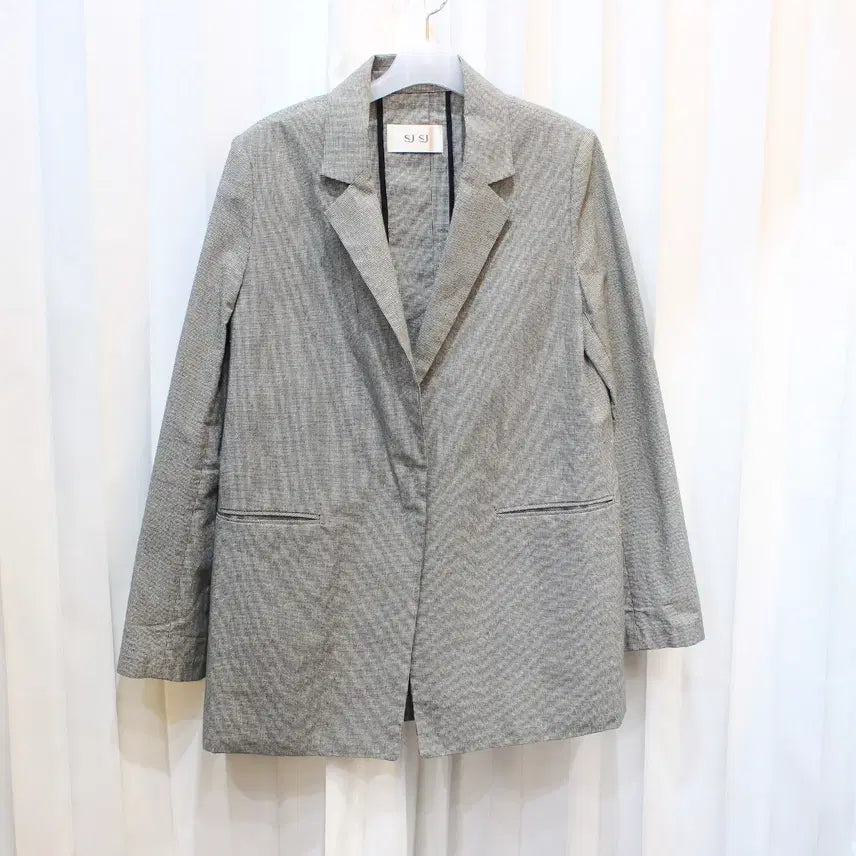 [BUNJANG] SJSJ Check Jacket / M 한섬 SJSJ 면100프로 체크자켓 b783