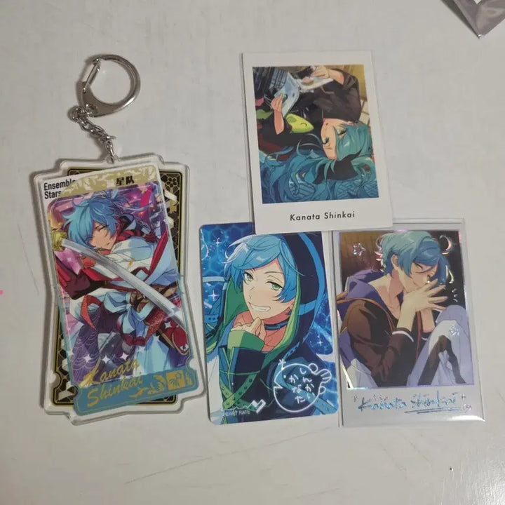 [BUNJANG] Ensemble Stars Shin-Kai Kanata 1st Keyring Photocard Bundle Set / 앙스타 신카이 카나타 1탄 키링 포카 파샤 일괄(할인)