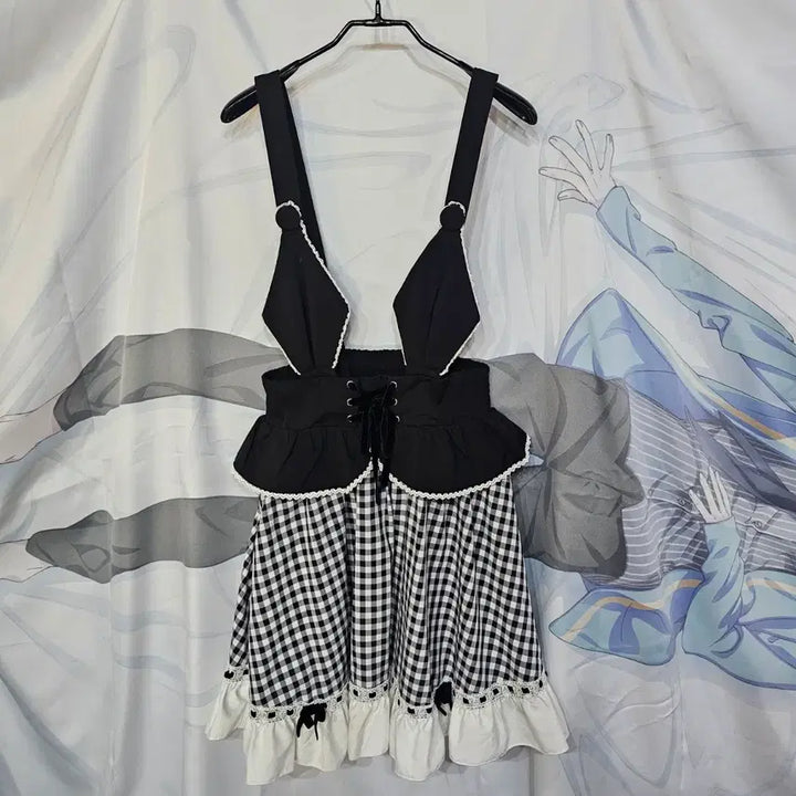 [BUNJANG] Kuromi Overall Dress / 쿠로미 멜빵 원피스