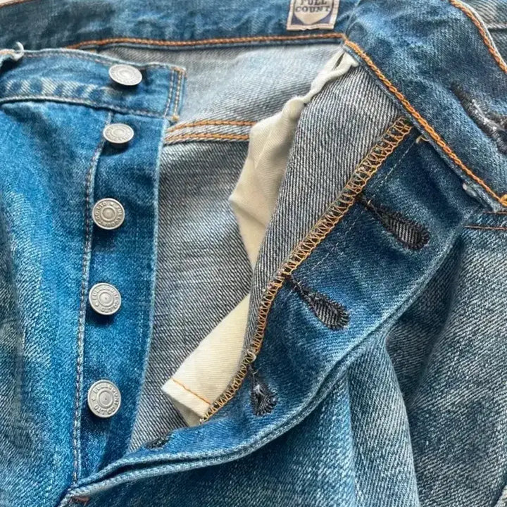[BUNJANG] Fullcount 1102 Straight Fit Fade Wash Jeans / 풀카운트 1102 스트레이트 핏 FADE 워싱 진 W34 L32