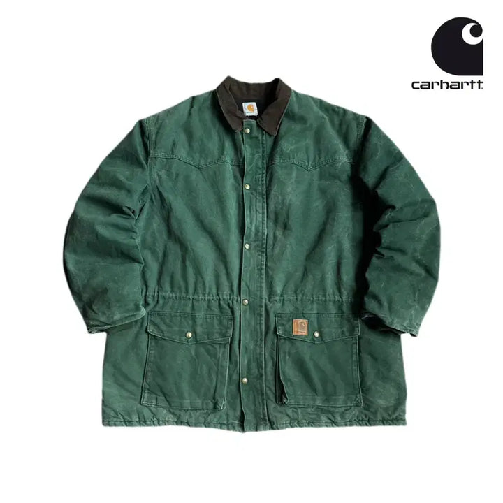 [BUNJANG] Carhartt Heavy Duck Chore Faded Washing Work Jacket / 칼하트 헤비 덕 초어 페이드 워싱 워크자켓 그린