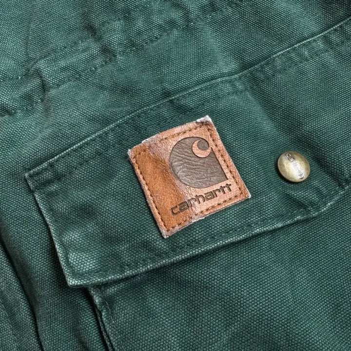 [BUNJANG] Carhartt Heavy Duck Chore Faded Washing Work Jacket / 칼하트 헤비 덕 초어 페이드 워싱 워크자켓 그린