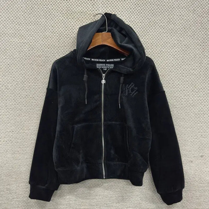 [SOLD OUT] 빈티지 벨벳 후드집업 145 M16141