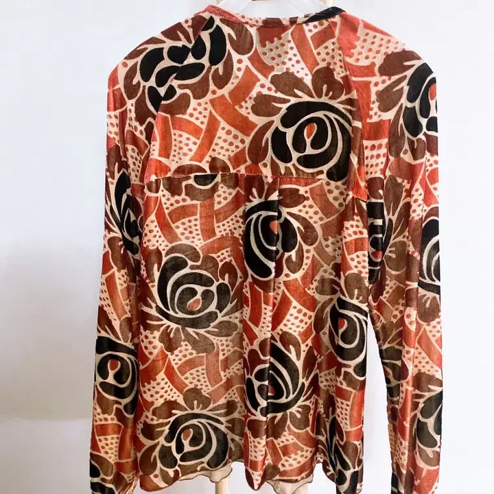 [BUNJANG] Anna Sui Silk Ribbon Blouse / 몽빈티지(2사이즈)안나수이여자실크긴팔리본블라우스
