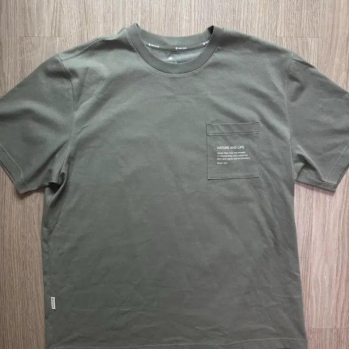 [SOLD OUT] 스노우피크 포켓 반팔티 카키색110