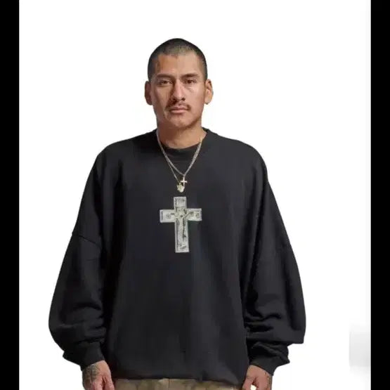 [BUNJANG] Willy Chavarria Hooligan Sweatshirt / 윌리차바리아 훌리건 맨투맨