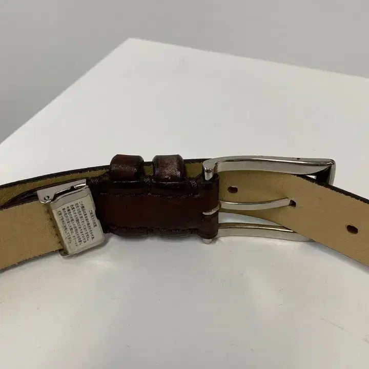 [BUNJANG] AJ Vintage Cow Leather Belt / 빈티지 AJ 카우 레더 벨트