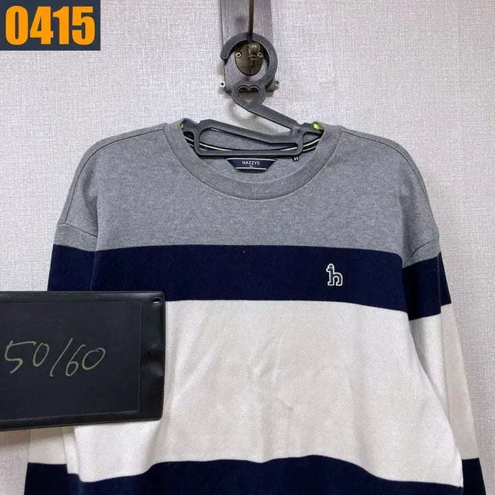 [BUNJANG] HAZZYS Striped Knit Top / 95 HAZZYS 헤지스 단가라 니트