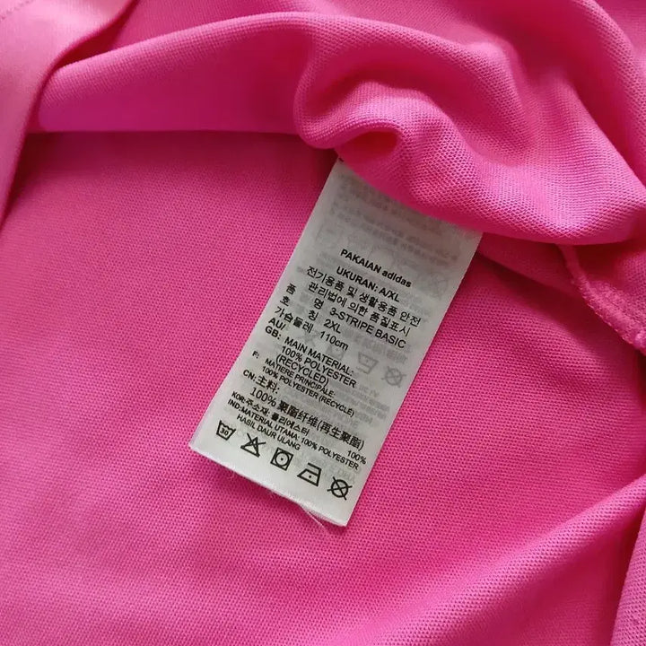 [SOLD OUT] 아디다스 핑크색 반팔 폴로티