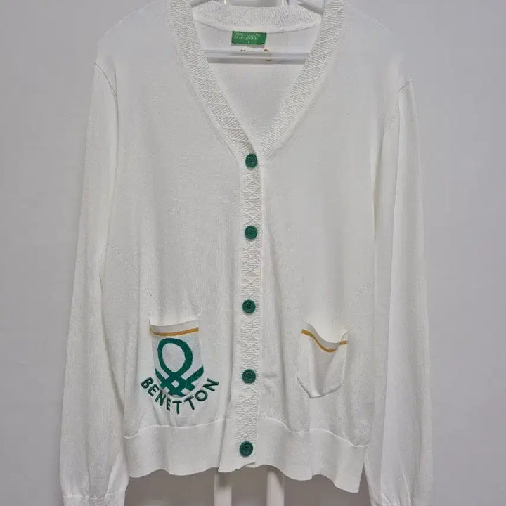 [SOLD OUT] 베네통 화이트 면 가디건