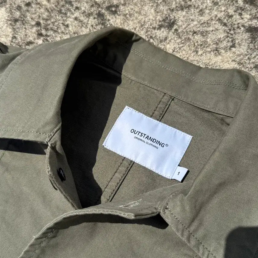 [BUNJANG] Outstanding French Work Jacket (Olive) / [1] 아웃스탠딩 프렌치 워크 자켓(올리브)